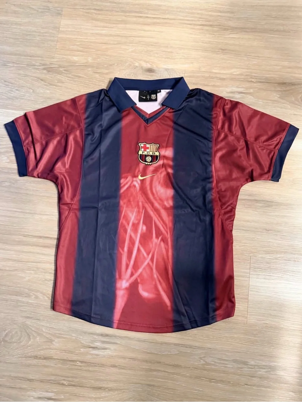 Nike FC Barcelona Short Sleeve Jersey in Red and Navy